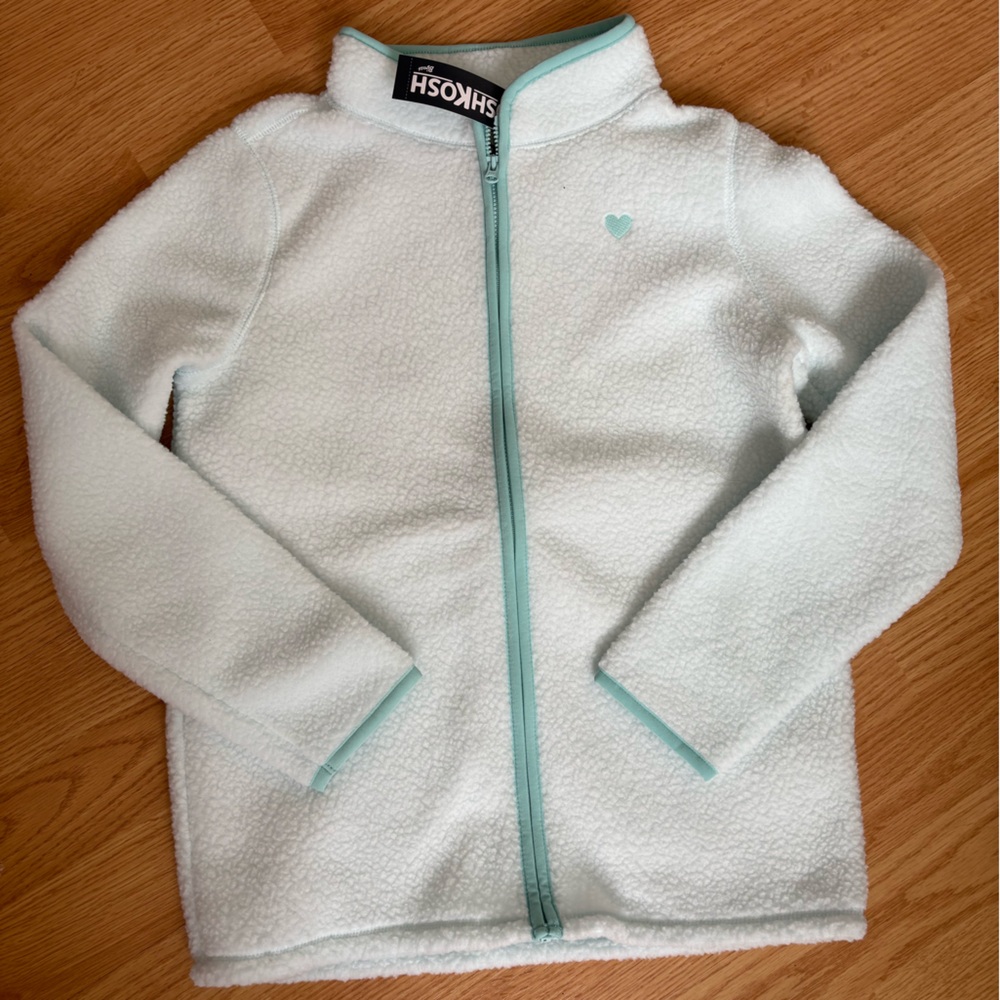 NWT OshKosh B'gosh Ice Blue Fleece Jacket